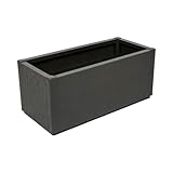 XL Pflanzkasten Blumenkasten im Struktur-Design aus Kunststoff in Anthrazit. Maße BxTxH in cm: 80 x...