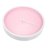 VALICLUD Wanduhr Leise Batteriebetrieben Einfache Uhr Für Mädchen Zimmerdekoration Stilvoll Robust