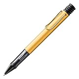 LAMY 1235509 AL-star Kugelschreiber 299 – Kuli aus Aluminium in der Farbe Gold/Schwarz mit...