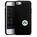 Silikon Hülle kompatibel mit Apple iPhone 5s Case schwarz Handyhülle SpVgg Greuther Fürth...