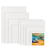 Bellanova 10er Set 3mm Leinwand zum Bemalen, 30 * 20-10 * 10cm, Weiße Malplatten in Verschiedenen...