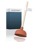 Kirchhoff 99908200 Profi-Pömpel 140 mm, Saugglocke für verstopfte Toilette, Badewanne, Dusche,...
