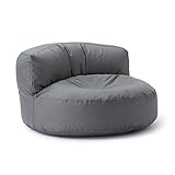 Lumaland Sitzsack Lounge | Sofa-Sitzsack 90 x 50 cm mit Rückenlehne | Indoor & Outdoor Beanbag |...