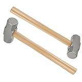 CHUENHEI 2 Stück 2000g Fäustel Hammer mit Holzgriff, 38cm Lang Vorschlaghammer 2kg, Sledge Hammer...