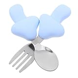 Beaupretty 1 Satz und Set mit Griff für Kleinkinder Teiliges Besteck für Selbstständiges Essen...
