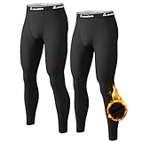 CL convallaria 2 Pack Thermo Unterhose Herren Lange Unterhosen Männer Innenfleece...