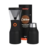 Asobu - Cold Brew Kaffeebereiter | Teebereiter to go mit Sieb schwarz, 50