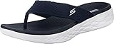 Skechers Damen ON-The-GO 600 Sunny flip-Flops, Navy Textile, 42 EU