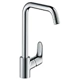 hansgrohe Focus M41 - Küchenarmatur, 1 Stahlart, Wasserhahn Küche mit Auslaufhöhe 260 mm,...