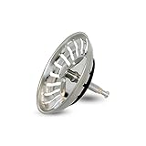 MINISMUS Universal Höhenverstellbarer Waschbecken - Siebkörbchen Abflussstopfen Edelstahl...