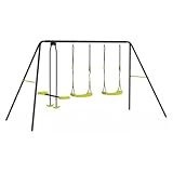 IDMarket - Schaukel 3 Geräte Portal 2 Schaukeln und 1 Gegenüberliegende