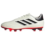 adidas Unisex Copa Pure 2.4 Sneaker, Ivory/Core Black/Solar Red, 43 1/3 EU