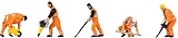 FALLER 151695 H0 Gleisbauarbeiter, Epoche V Spurweite H0