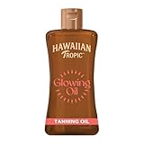 Hawaiian Tropic | Glowing Tanning Oil Sonnenöl, 200 ml, tropischer Duft mit Vitamin E, vegan