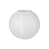 pajoma Papier Lampe Laterne Lampion Weiss 10 Stück für Party Hochzeit Dekoration (25 cm x 25 cm)