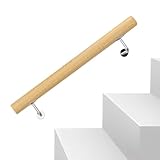 Rutschfester Treppenhandlauf, Holz Handläufe für Innentreppen, Wandmontierte Handgeländer,...