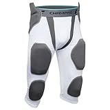 CHAMPRO 7-Polster Hüftschutz Footballhose, Weiß, Erwachsenengröße M (FPGU7AWM)