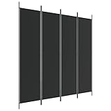 vidaXL Paravent 4-TLG. Raumtrenner Raumteiler Trennwand Umkleide Sichtschutz Spanische Wand...