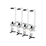 Generisch Flaschenhalter Wand aus Aluminium (Silber) - Wandmontierter Flaschenhalter für 4 Flaschen...