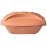 Römertopf Bräter CULINARIO für 4 Personen - 3 Liter Schmortopf mit Deckel aus Keramik – Zum...