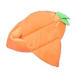 DIKACA Kaninchenbett Karottenform Weiches Winterbett für Kleintiere Wie Kaninchen Meerschweinchen...