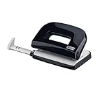 Novus E 210 Locher (10 Blatt Lochleistung, mit Anschlagschiene, für Haushalt und Heimbüro) schwarz...