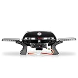 BBQ-Toro Tragbarer Tisch Gasgrill 2 Brenner | 68 x 55 x 36 cm | Tischgrill mit Piezo-Zündung und...