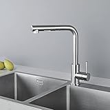 CECIPA Hochdruck Wasserhahn Küche Ausziehbar, Küchenarmatur mit Brause Zwei Wasserstrahlarten,...
