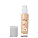 Manhattan 3in1 Easy Match Make-up, Flüssig Foundation für helle Haut mit LSF 20, Farbe Soft Beige...