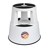 WEDO Rollhocker Super Step aus bruchfestem Kunststoff - rollbarer Elefantenfuß Tritthocker, TÜV...