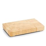 Zeller 24801 Hackblock, Gummibaum, ca. 42 x 27 x 5,5 cm, Beige