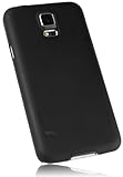 mumbi Hülle kompatibel mit Samsung Galaxy S5 / S5 Neo Handy Hard Case Handyhülle, schwarz