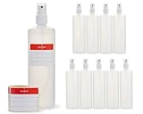 10x 250 ml Octopus Sprühflaschen mit Fingerzerstäuber, Plastikflaschen mit Pumpsprüher,...