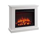 CrownFlame Phanos Elektrokamin - Elektrischer Standkamin mit Heizung 1000/2000 W, realistischer...