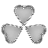 Baluue 3 Stück Teiliges Herzbackformen Lebensmittelechtem Material Hitzebeständig für...