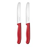 targzier Tomatenmesser,2 Stück,Frühstücksmesser mit Wellenschliff,Kunststoffgriff...