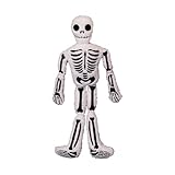Skelettplüsch, 15,75 Zoll weiches Halloween gefülltes menschliches Skelettkissen für Festliche...