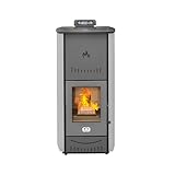 STUFE A PELLET ITALIA New York 24 kW WiFi – Pelletofen Hydro-Produziert Wärme und Warmwasser,...