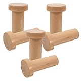 LABRIMP 6 Stück Teiliges Holz Wandhaken Modern Minimalistisch Multifunktionale Garderobenhaken mit...