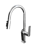 LakeBayMZC 3 Wege Wasserhahn Küche Mit Ausziehbar,Mit LED-Temperaturanzeige, 3 in 1 Mischbatterie...