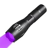 Ultraviolette Taschenlampe, tragbare Taschenlampe - LED tragbare violette Taschenlampe mit weißem...