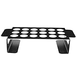 Homoyoyo Picknick Grillrost für Hähnchenflügel und Keulen 18 Loch BBQ Grillhalter aus Schwarzem...