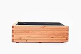 Mega Holz Pflanzkübel Kiefer Blumentopf, Blumenkübel 120 x 40 cm Farbton Pinie, Wetterfest,Innen-...