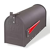 DEMA American Mailbox aus Stahl, Anthrazit