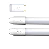 LUXULA 2er Pack LED Röhre 120cm - Kunststoff T8 G13-18W 2880lm - 6000K Kaltweiß - inkl....