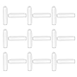 TOYZFRIENDY 20 Stück Transparente Kunststoff Hakenkappen für Kleiderbügel 15mm...