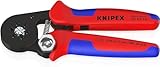 KNIPEX Selbsteinstellende Crimpzange für Aderendhülsen mit Seiteneinführung in Blistermit...