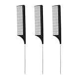 Eupneicu Kamm 3 Stück, Friseur Kamm, Feiner Haarkamm Nadelstielkamm, Stielkamm Friseur,...