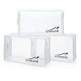 Ecoholid Transparente Kosmetiktaschen, 3 Stück TSA-zugelassene Kulturbeutel, transparente...