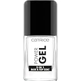 Catrice Power Gel 2in1 Base & Top Coat, Unter- und Überlack, transparent, langanhaltend, glänzend,...